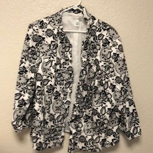 Dressbarn Three Quarter Sleeve Jacket